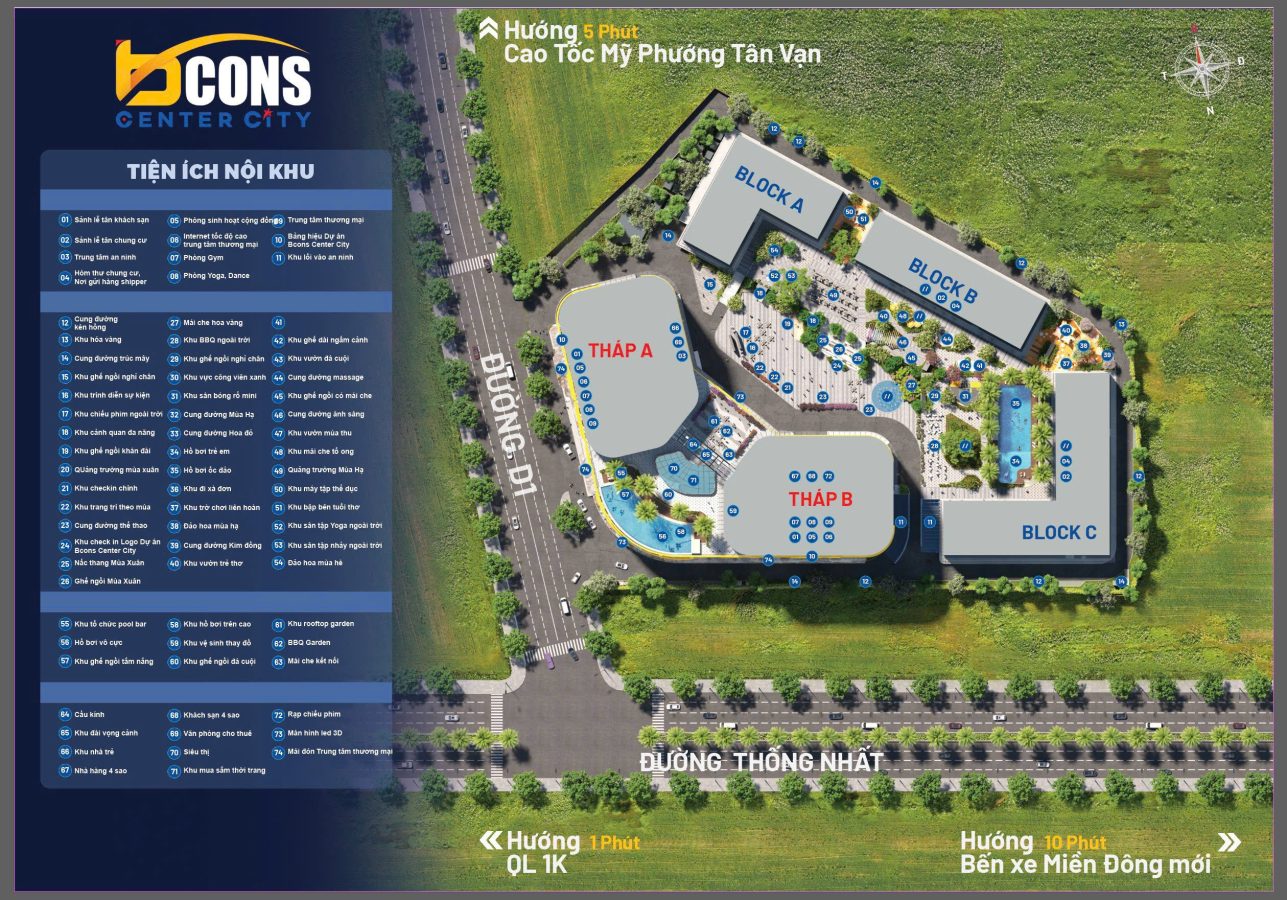 Hệ tiện ích Bcons Center City